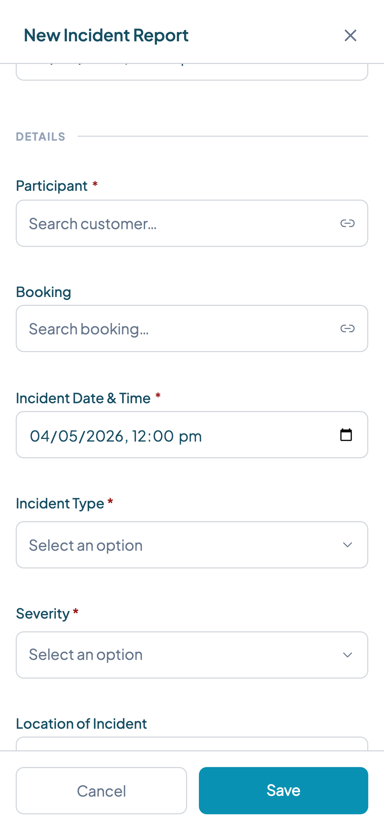Teiro incident report — submitted from the field